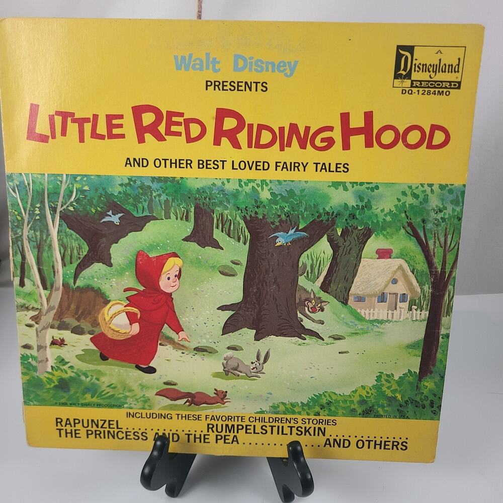 Little Red Riding‎ Hood Walt Disney- 1969 Vinyl LP Disneyland DQ-1284MO